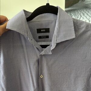 Hugo Boss Blue Dress Shirt